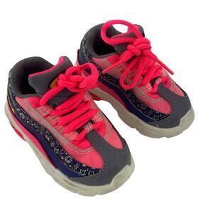 Nike Air Max 95 GS Baby Sneakers Gray/Pink Size 5 Synthetic Preowned